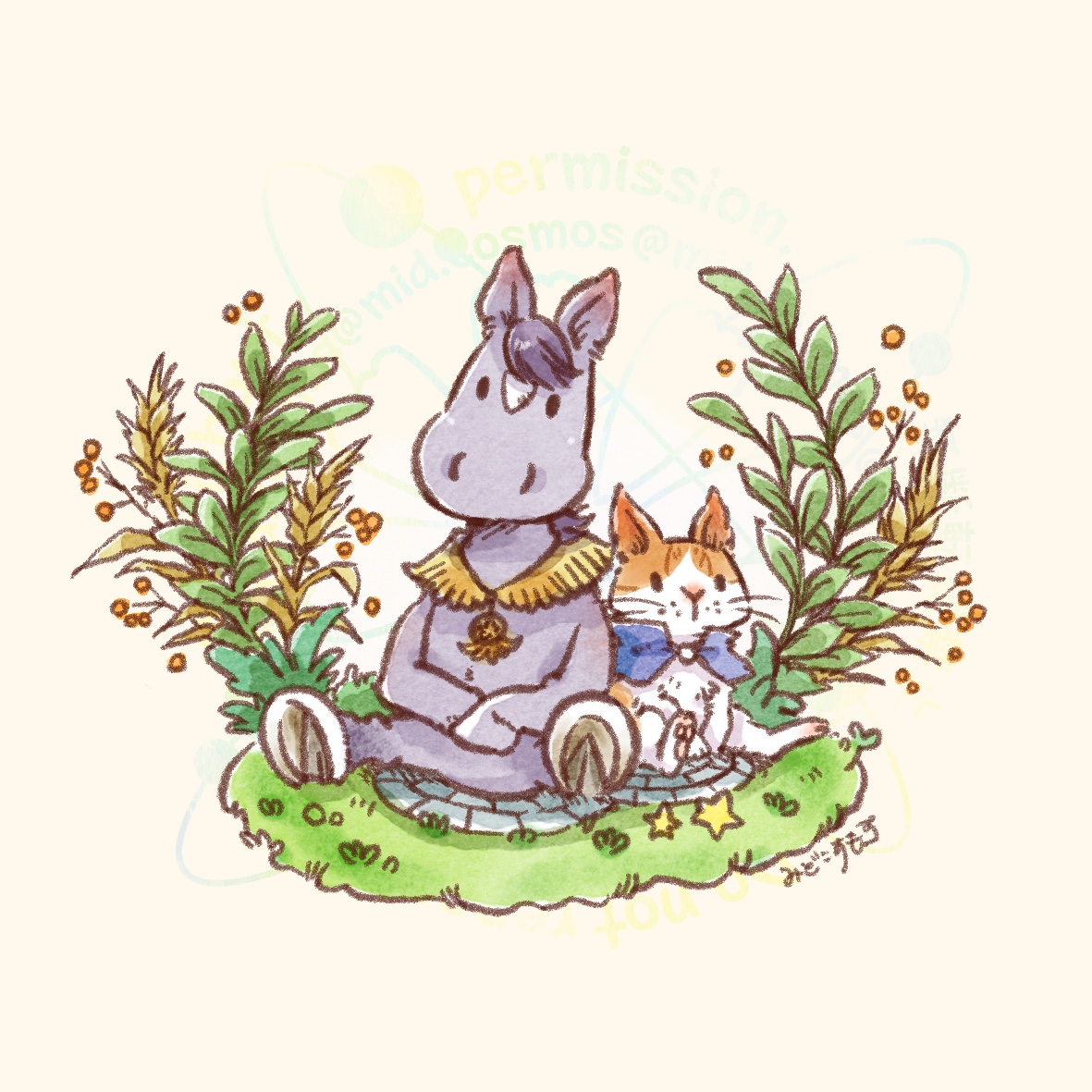 葉っぱ庭園にて